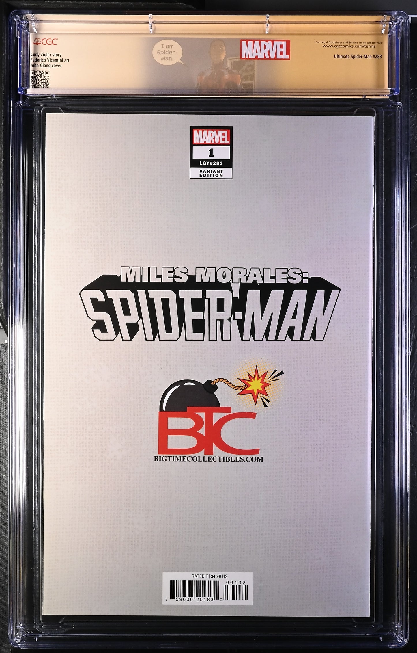 CGC 9.8 - Miles Morales: Spider-Man #1 (Signed by Shameik Moore and John Giang)