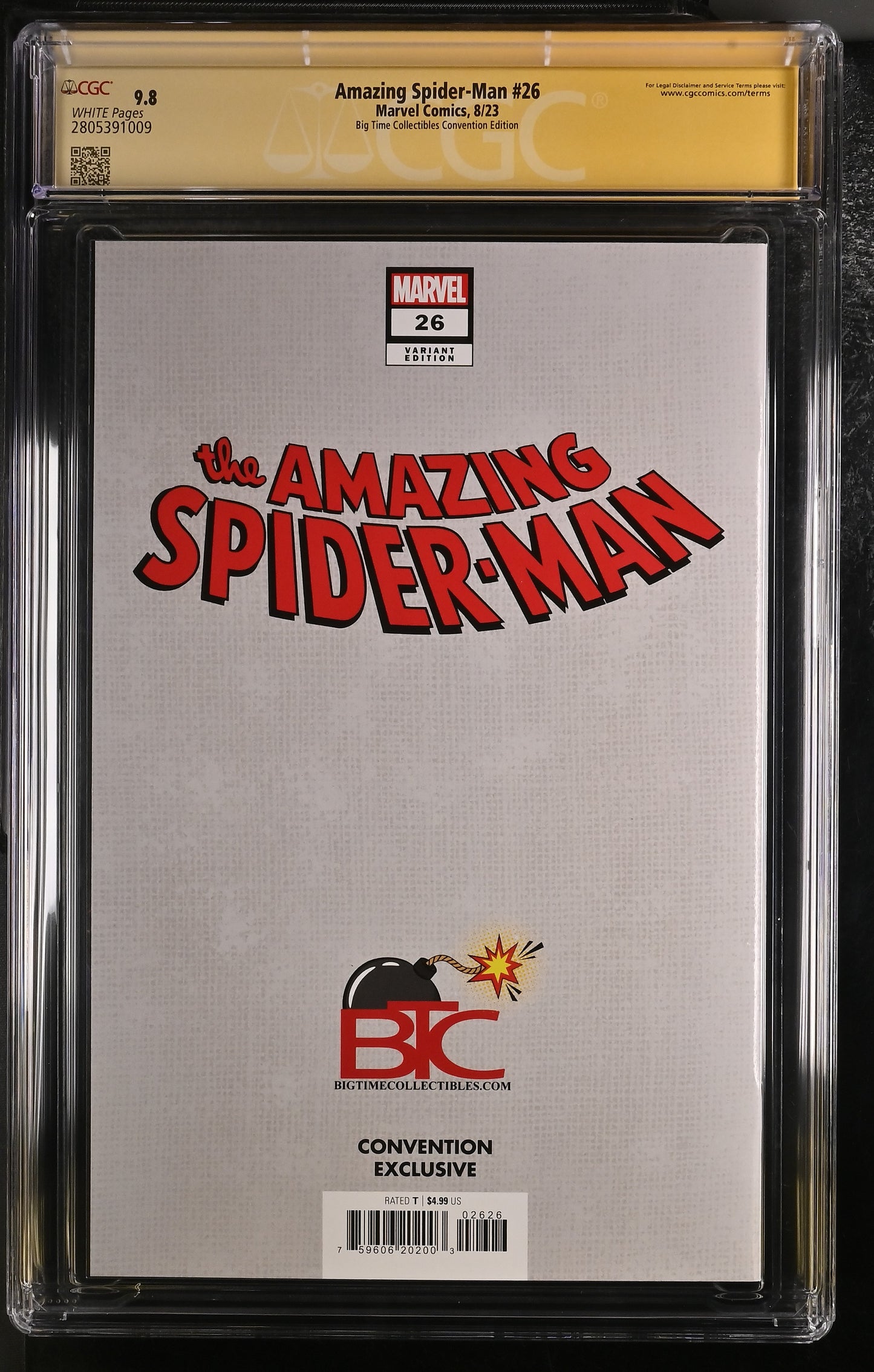 CGC 9.8 - Amazing Spider-Man #26 FOIL (Signed and Remarqued by Mico Suayan + 3x SS)