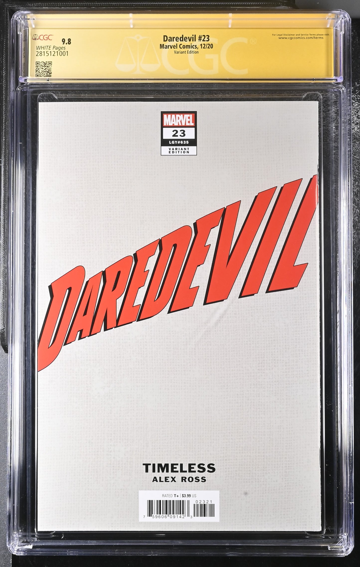 CGC 9.8 - Daredevil #23 (Signed by Charlie Cox)